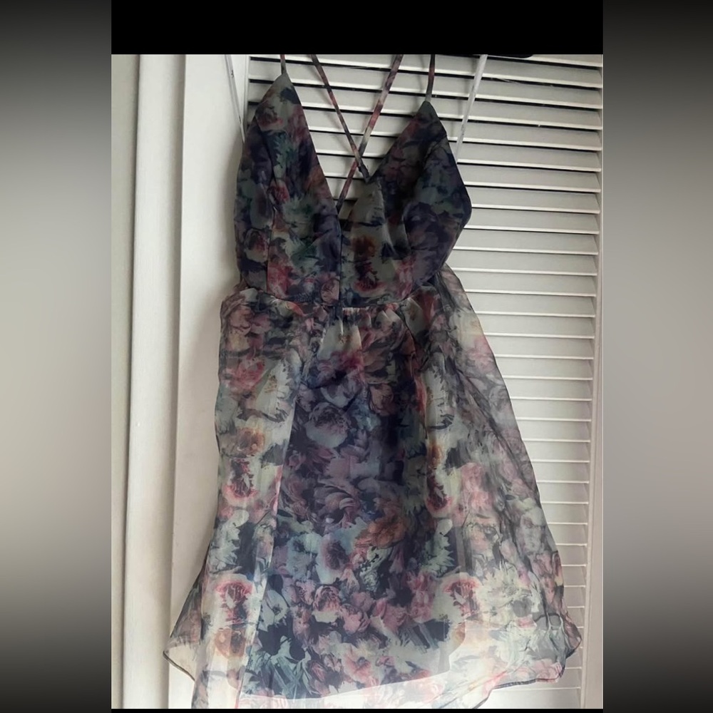 Lulus floral mini dress